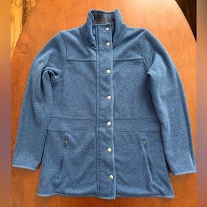 Eddie Bauer Heather Blue Fleece Jacket